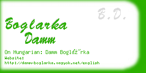 boglarka damm business card